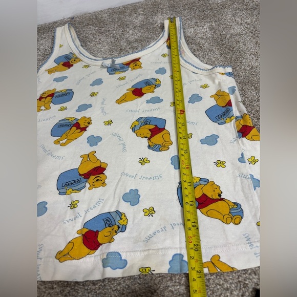 Disney Winnie the Pooh Pajama Set Small Tank Top Cotton shorts - Picture 3 of 7